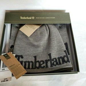 Timberland Authentic Gray Hat Scarf Gift Set